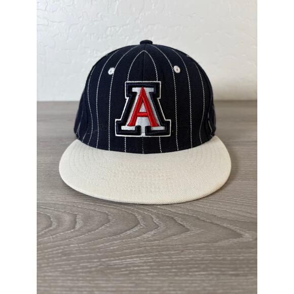 University of Arizona Wildcats NCAA Zephyr 32/5 Men's Blue Gray Fitted Hat 7 1/2 - Picture 1 of 7